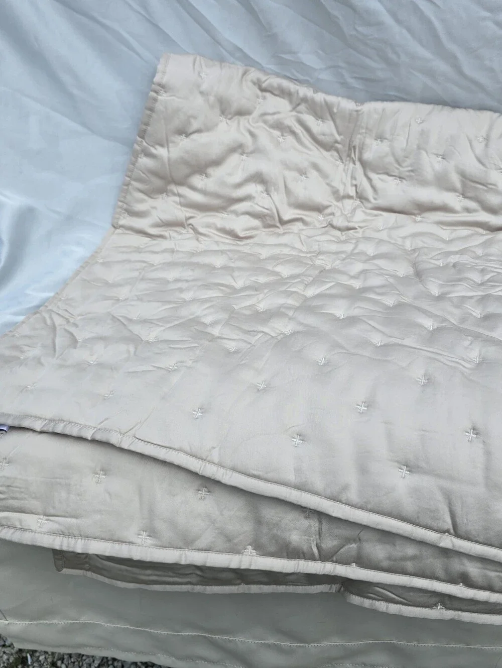 New Quince TWIN Organic bamboo Dream Quilt Sand